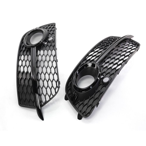 For Audi Q5 13-17 Front Bumper Fog Light Grill Grille Cover Black Pair US - Bild 4 von 9