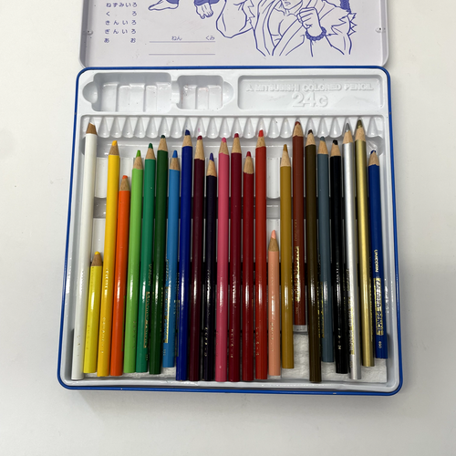 Vintage Street Fighter 2V Victory - COLOUR PENCILS IN TIN - Capcom - INCOMPLETE - Picture 9 of 9