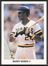 Barry Bonds 1990 Leaf #91 Pittsburgh Pirates