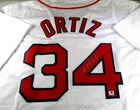David Ortiz / Autographed Boston Red Sox White Custom Baseball Jersey / COA