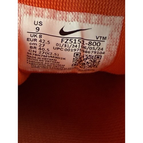 Nike Air Zoom Pegasus 41 Virginia Cavaliers Orange FZ5151-800 Herren Größe 9 - Bild 6 von 6