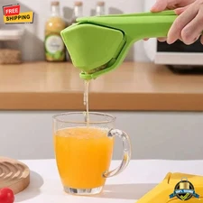 1 pc Foldable Manual Juicer Handheld Lemon Lime Fruit Squeezer with Pip Catcher