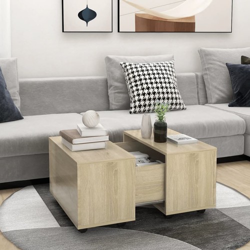 Coffee Table Storage Bedside Tables Drawers Shelf Modern Furniture vidaXL - Picture 3 of 64