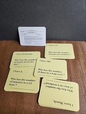 I Have, Who Has - Time Vocabulary - Grade 4-6 - 35 Cards Class Game Months Days
