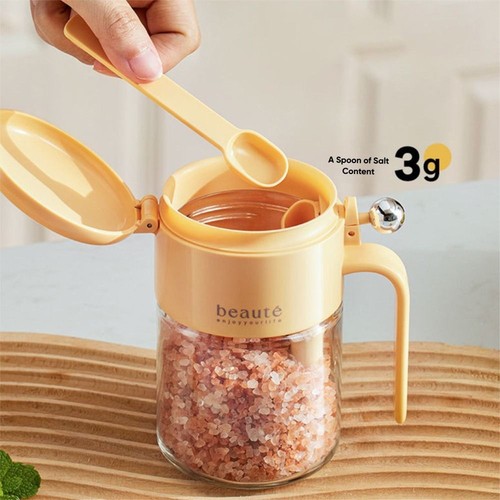400ml Sealed Seasoning Jar Portable Kitchen Salt Seasoning Box - Picture 7 of 8