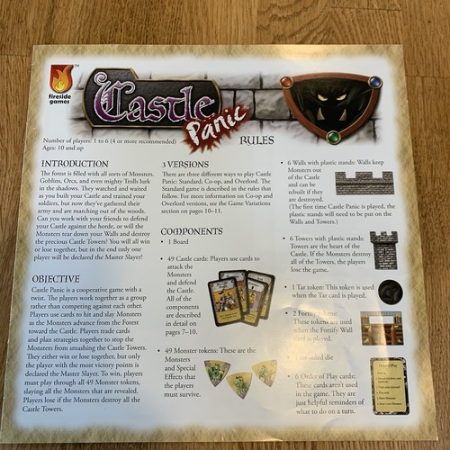 MUNCHKIN PANIC & CASTLE PANIC Steve Jackson Games COMPLETE Fantasy Tower Defense - Picture 9 of 16