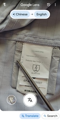 Exxon Mobil Chemiejacke 3XL U Protec Static Huizhou Plant Zip Druckknopf SCHÖN - Bild 16 von 23