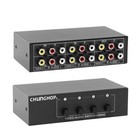 4 in 2 Out Composite Av Switcher 3 Rca Video Audio Switch Box Selector 4 in 1.
