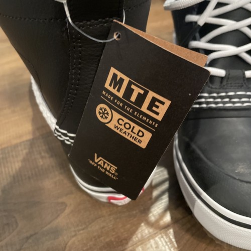 VANS Standard Mid MTE Snow Boots Black White Mens Size 9 Womens 10.5 New! - Picture 6 of 7