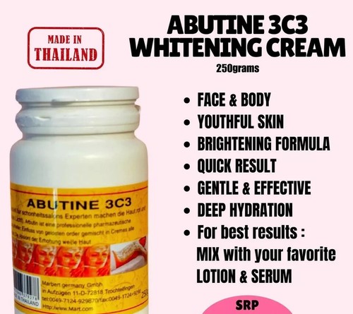 Crema corporal blanqueadora de piel Abutine 3c3 250 g Tailandia cuidado de la piel - Imagen 3 de 7