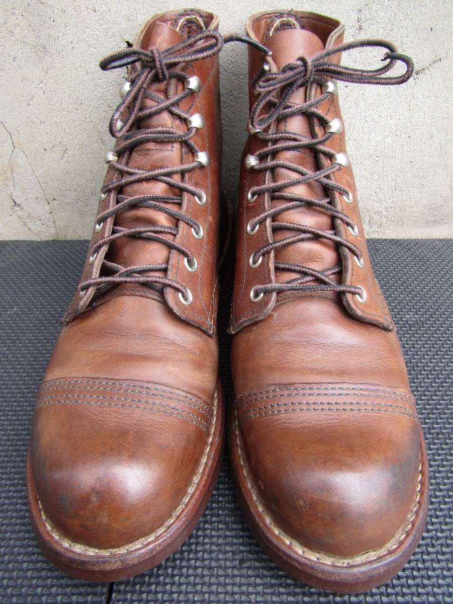 靴 RED WING IRON RANGER BOOTS 8111 Men's Iron Ranger 6-Inch Boot in Dark Brown Leather 8111