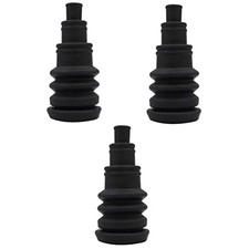 Angoily 3pcs Automotive Wire Loom Firewall Boot Rubber Gland Cable Grommet Black