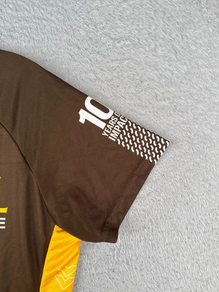 Camiseta de ciclismo Primal para mujer extra grande marrón Padres pedal cremallera completa San Diego Foto 2 de 4