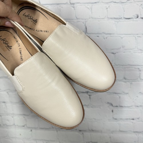 LifeStride Infinity Loafers Women Size 9 Ivory Comfort On the Go Slip On Shoes - Picture 9 of 12