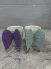 Porcelain Espresso Cups With Silicone Angel Wing Handles