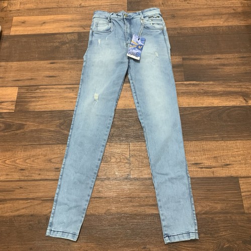 Colombian Butt Lift Jeans – Damengröße 10 blau Used-Look Push-up - Bild 1 von 8