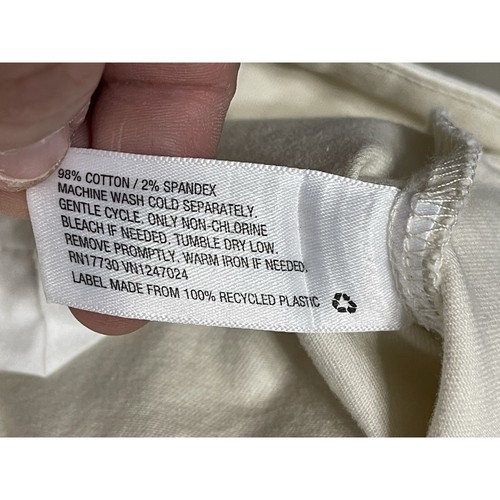 Pantalones Nili Lotan x Target beige pierna ancha 16 bolsillos bolsa de papel - Imagen 4 de 15