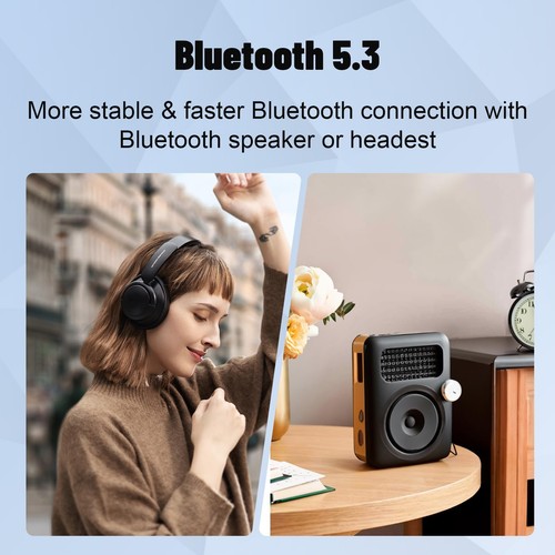 Reproductor de MP3 128 GB con Bluetooth 5.3, Reproductor de música digital portátil sin pérdidas con... - Imagen 3 de 7