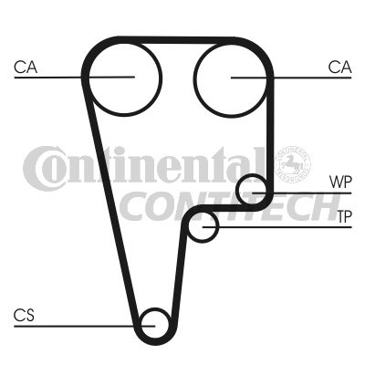 CT1125 ENGINE TIMING BELT CAM BELT CONTITECH NEW OE REPLACEMENT - Picture 2 of 7