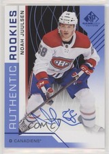 2018 Upper Deck SP Game Used Authentic Rookies Blue Noah Juulsen Rookie Auto RC