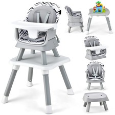8 in 1 Baby High Chair, Convertible Highchair for Babies and Toddlers/Table a...