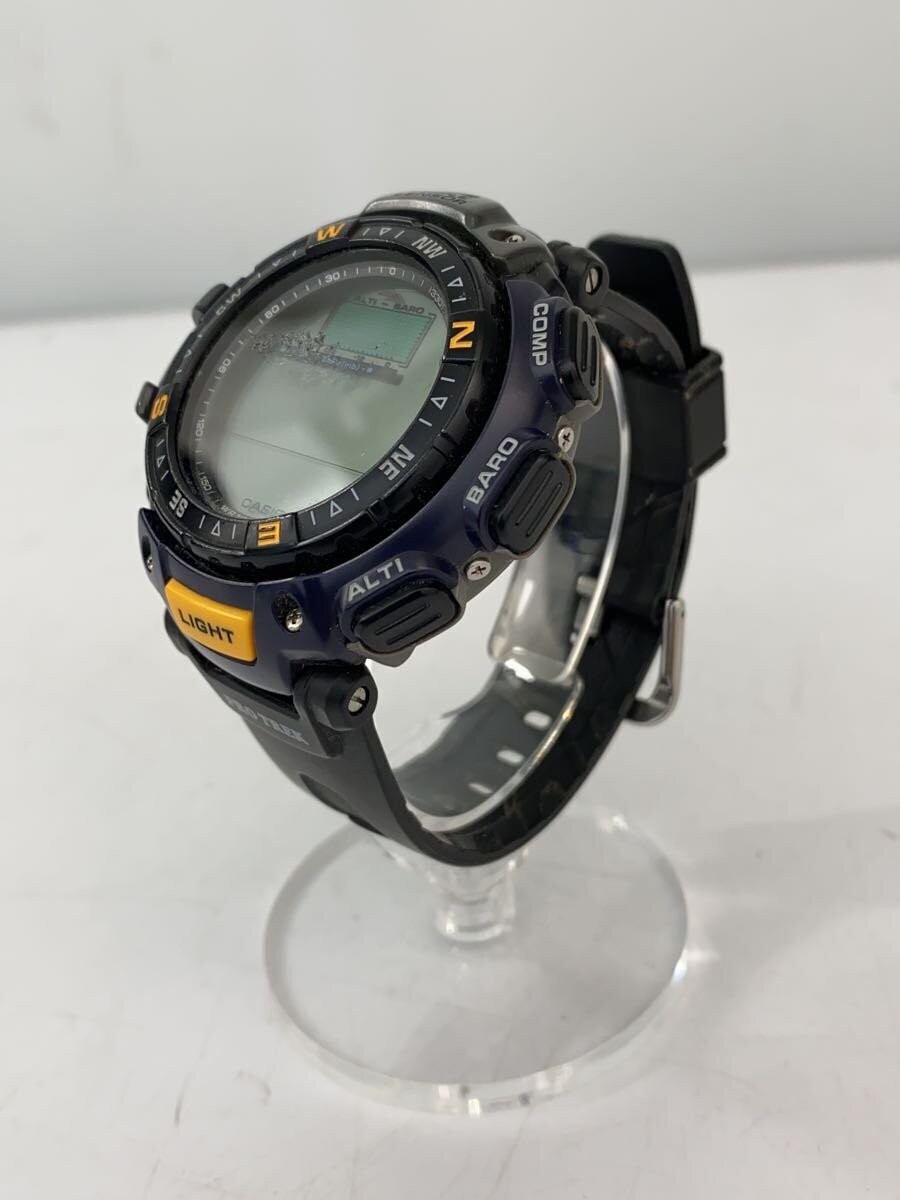 Casio Protrek/Quartz Watch/Digital/Lubber-/Blk/Ss/Prg-40/ | eBay