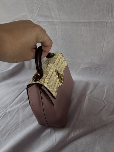 Mulberry Micro Seaton Pink With Reptile Detail Authentic - Soft Leather - Picture 8 of 16