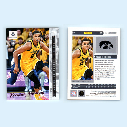 Keegan Murray Rookie Lot 6 Basketball Cards 2022 Iowa Hawkeyes Set Collection NM - Picture 6 of 8