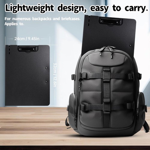 Clipboard Folder, A4 Foldable with Horizontal and Vertical Black - Picture 2 of 2