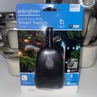 New !One Enbrighten Wi-Fi Plug-In Outdoor Smart Switch, 2-Outlet, Black 125 volt