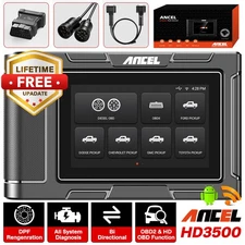 ANCEL HD3500 Pro Pickup Truck OBD2 Scanner Bidirectional Diesel Diagnostic Tool
