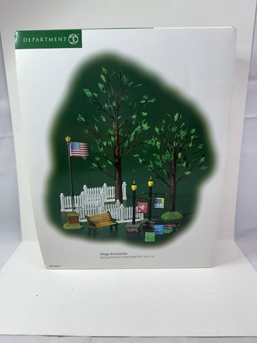 COMPLETE Department 56 Spring/Summer Landscape Set 53076Dept Village Accessories - Picture 2 of 12