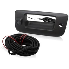 Rear View Backup Camera W/Tailgate Handle Compatible with 2007-2013 Silverado/Si