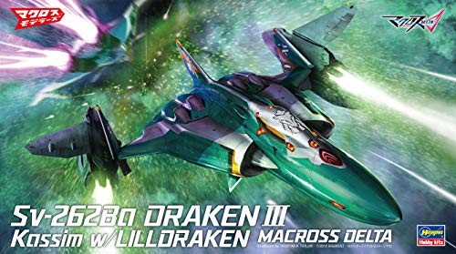 Hasegawa Macross Series Macross delta Sv-262Ba Draken III Qasim machine w / Lil - Picture 6 of 9