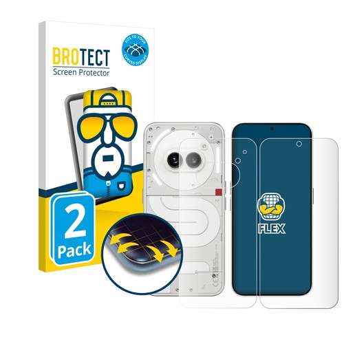 Full-Cover Schutz Folie für Nothing Phone (2a) (Display+Rückseite) 3D Curved 2