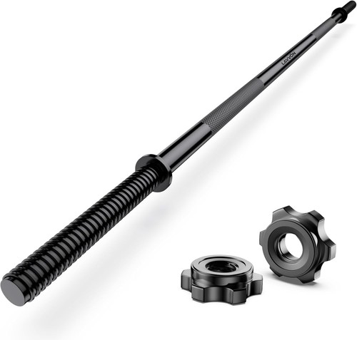 Straight Langhantel 180 cm Ø25 mm Hantelstange Gewichtheben in schwarz Stahl Fitness - Bild 1 von 6