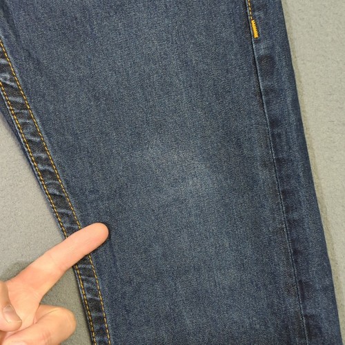 True Religion Jeans Men's 31x33 Blue Straight Flap Pocket Denim - Picture 6 of 13