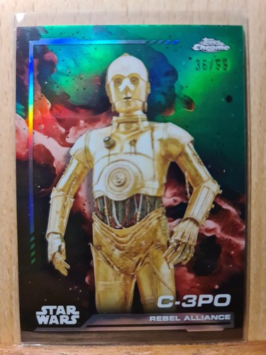 C-3PO #109 #36/99 Green Refractor 2024 Topps Star Wars Chrome K0131A - Picture 1 of 2