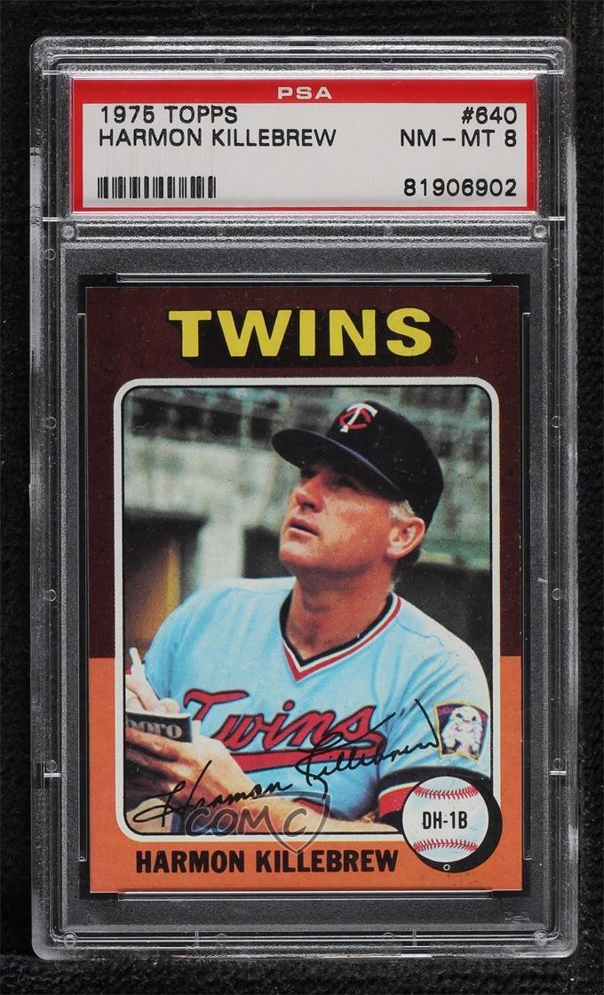 1975 Topps Harmon Killebrew #640 PSA 8 HOF