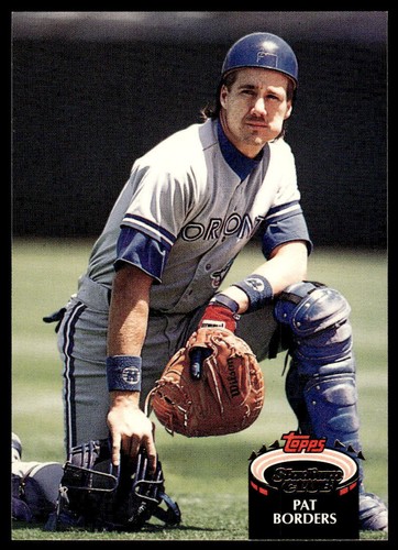 1992 Stadium Club #77b Pat Borders Toronto Blue Jays Baseball - Bild 1 von 2