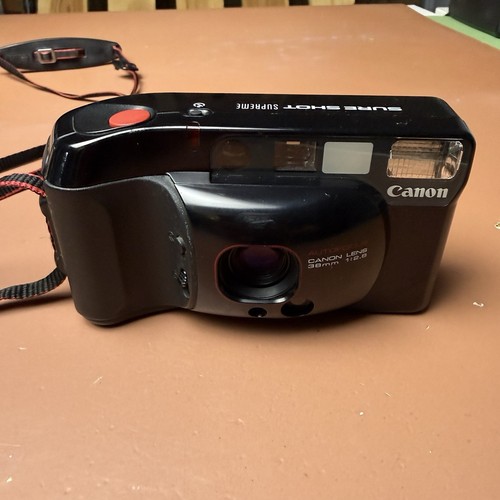 Canon Sure Shot Supreme Auto Boy 3 Point & Shoot 35mm Film Camera WORKS - Picture 3 of 10