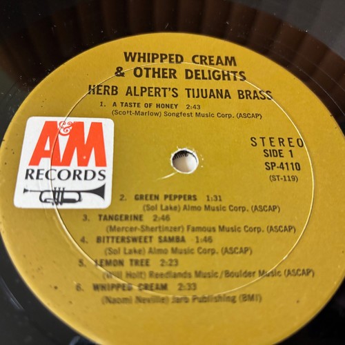 HERB ALPERT TIJUANA BRASS IN SHRINK WHIPPED CREAM STEREO VINYL LP RECORD ALBUM - Picture 6 of 7
