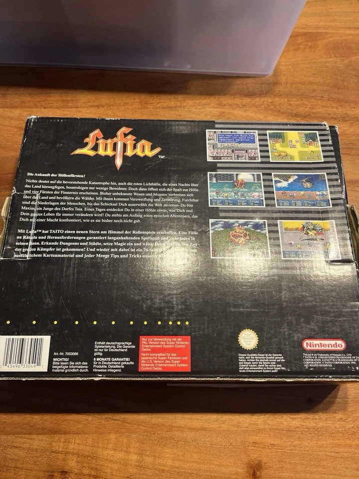 Lufia Super Nintendo SNES Big Box Ovp Box - Bild 2 von 4
