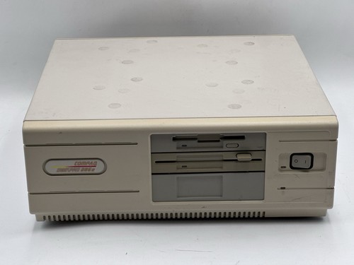 Vintage Compaq Deskpro 286e PC Computer 2520 With Keyboard Powers On Boots - Picture 3 of 9
