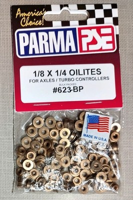 Parma 623-BP New 1/8 X 1/4 Oilites For Axles / Turbo Controllers - 50 Pairs