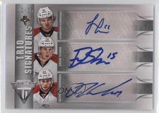 2013 Panini Titanium 12/25 Drew Shore Jonathan Huberdeau Quinton Howden Auto 0a7