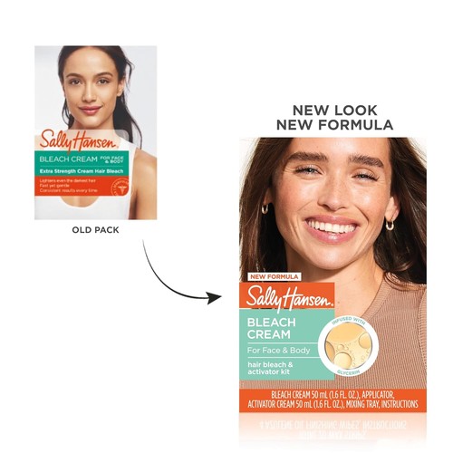 Sally Hansen Bleichcreme für Gesichts- & Körperbehaarung, vegan 2er Pack - Bild 6 von 10