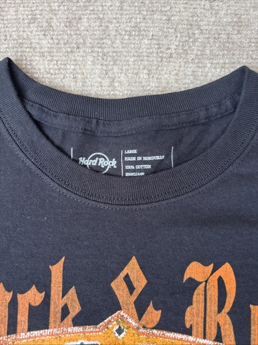 NWOT Hard Rock Montego Bay Men's T-Shirt Size L Short Sleeve Graphic Black - Picture 5 of 10