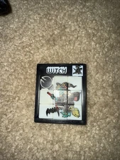 RARE vintage HALLOWEEN WITCH riding broom SLIDING TILE puzzle~NICE Never Used
