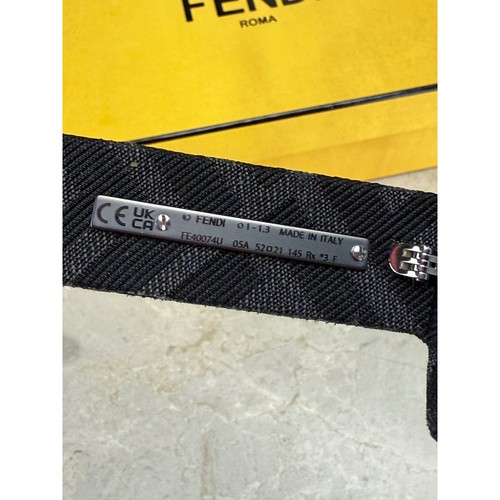 Authentische FENDl Sonnenbrille FE4007 FENDIGRAPHY eckig schwarz Sonnenbrille für Herren - Bild 8 von 12